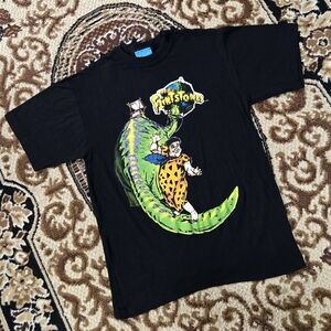 The Flintstones Movie 1994 T-shirt Rare John Goodman Fred 1993 Dinosaur Retro